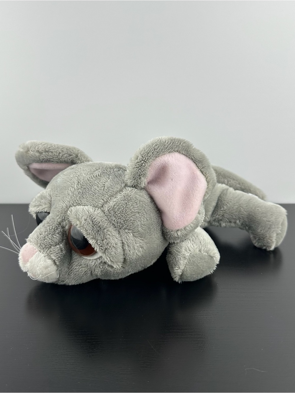 Russ Berrie Rare Lil Peepers Daisy Mouse 8” Gray White Pink Plush Peeper